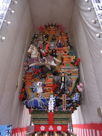 09 博多祇園山笠 飾り山 博多リバレイン 2012年 東北乃雄独眼竜(とうほくのゆうどくがんりゅう)写真画像