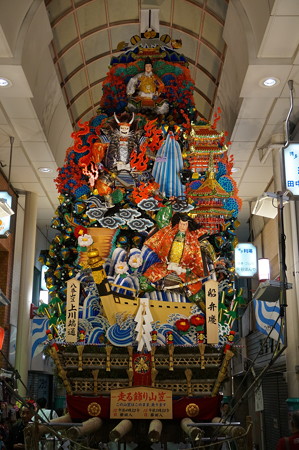08 2014年 博多祇園山笠 走る飾り山笠 船弁慶 上川端通 (4)