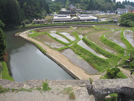 通潤橋の上から