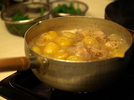 新じゃがと鶏肉